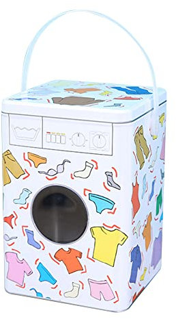 Boîte à Lessive en Poudre Conteneur de Détergent à Lessive Boîte de Rangement en Poudre de Détergent à Lessive Portable Accessoires de Salle de Lavage pour Détergent avec Couvercle