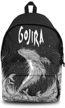 Rocksax Gojira Daypack – Woodblock Whale, Schwarz, M, Casual
