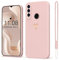 Mitetabo für Handyhülle Huawei P30 Lite Hülle P30 Lite New Edition Gold Liebesherz,Mädchen Case Weich Silikon Slim Stoßfest Kratzfeste Süßes Gold Love Schutzhülle für Huawei P30 Lite Rosa