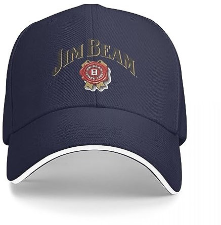 BEABAG Basecap Jim Beam Schwarze Baseballkappe Weihnachtsmütze Golfhut Mann Vintage Mützen Für Frauen Herren