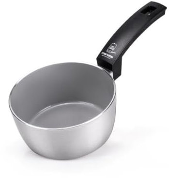 Moneta Innova Casseruola 1m 16cm, rivestimento naturale FineGres (NO PFAS), anche per induzione, 100% Made in Italy
