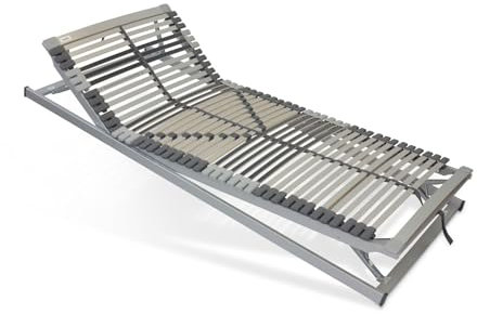 Lattenrost 80x220 verstellbar - Nimbo 44 KFV - 44 Leisten - Sofort Einsatzbereit - 7-Zonen - Lattenrahmen