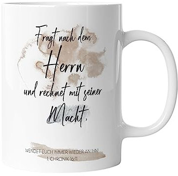 Christliche Tasse Geschenk für Christen mit Bibelvers Kaffeetasse Geschenkidee | Bibelvers mug-christB-2