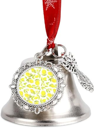 Campane per albero di Natale giallo limone decorazioni decorazioni natalizie decorazioni per la casa ghirlanda finestre porta ala campana