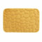 Dynamic24 3D Kieselstein Badematte Badteppich Duschvorleger saugfähiger Badvorleger Badezimmerteppich Duschmatte Deko rutschfeste Fußmatte Matte für Badezimmer Steine (Gelb)