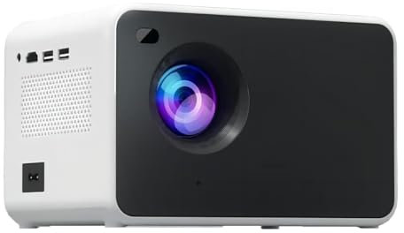 WOOPKER Beamer 4K Heimkino Mini HD Projektor Kurzdistanz, WiFi6 und Bluetooth 5.0 mit Android OS 11.0 180-Grad-Winkel, 130-Zoll-Display für Phone/PC/Lap/PS5/Xbox/Stick… (WP-P2)