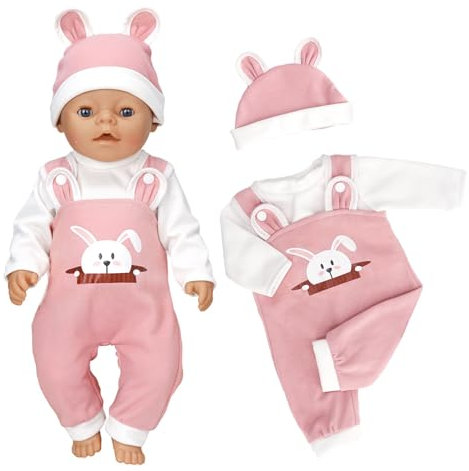 SCBOY Ropa Muñeca Reborn Ropa Bebe Reborn Muñeco Bebe para 35-43 Cm (Muñeca No Incluida) Ropa Muñecas con Gorros Mangas Largas Pantalones Niños