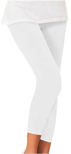 2024 AI - Elastische Falten-Leggings für Damen, hängende Sehne, Damen-Bleistifthose, Schwarze Hose in Größen Winter Leggings (White, XS)