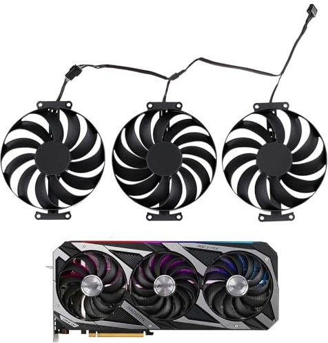 95MM T129215SU Cooling Fan Replacement for ASUS ROG Strix GeForce RTX 3060 Ti 3070 3080 3090 Ti Graphics Video Card CF1010U12S T129215BU (Fan-A)