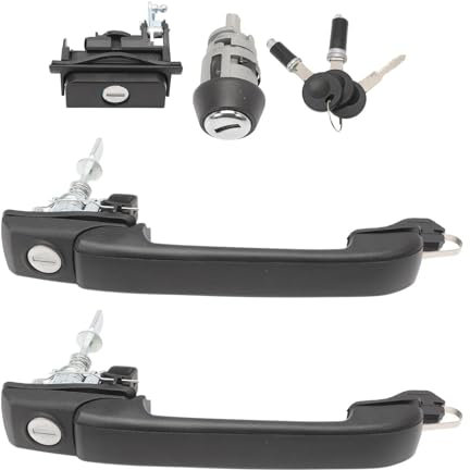 Serrure Porte Voiture 1 Jeu pour Golf 3 pour Cabrio pour Système Verrouillage Serrure D'allumage Poignée Porte Serrure Clé Interrupteur Hayon Réservoir Gauche Droite Actionneur Serrure Porte