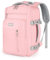 YOKGO Zaino Ryanair 40x20x25,Bagaglio a Mano 40x20x25 Ryanair, Zaino da Viaggio Aereo Piccolo Valigia Zaini Zainetto Uomo Donna 20L Borsa Porta PC 15,6” Laptop per Lavoro Casual Antifurto Rosa