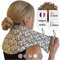 Chill&Rest - Bouillotte cervicales micro ondes déhoussable - Fabriquée en France - Graines de lin - Bouillotte règles douloureuses - cervicales et épaule - Coussin chauffant dos - Vert - La Rétro