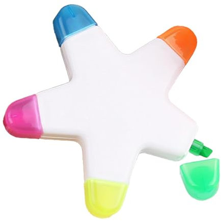 Star Textmarker, fluoreszierender Farbstift, helles Marker-Set | lebendige schnelle Tinte, Büroarbeit, weicher Griff, Schreibwaren, einzigartiger Stern, künstlerisches Zeichenwerkzeug, mehrfarbige
