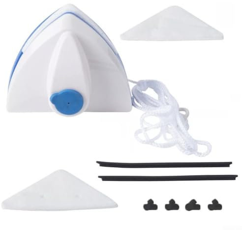 Magnetic Window Cleaner Brush Featuring Strong Magnet and Dual Sponge Blades