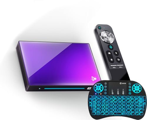 CHROX H96 MAX M9 Android 14.0 TV Box, RK3566 CPU Cortex-A53 Smart TV Box 4K/8K 2.4G/5G Dual Band with BT 5.0 3D/HDR10, 8K Ultra HD Set Top Box,Wireless Mini Keyboard,4GB+32GB