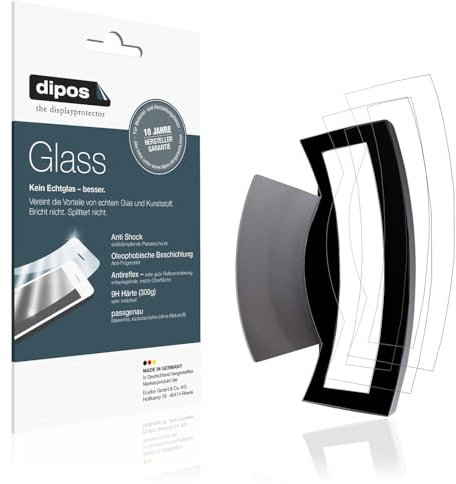 dipos I 2x Screen Protector matte compatible with Jura J10 Tropfblech Flexible Glass 9H Display Protection