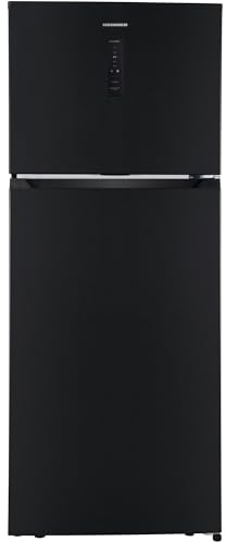 HEINNER HF‑HM415NFDXE++ Kühl‑Gefrierkombination 415 L – Full No Frost, Inverter‑Kompressor, LED‑Display, Energieklasse E – Inox/Anthrazit – 5 Jahre Garantie