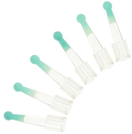 6 Stück Ersatzköpfe für Ohrlöffel aus Silikon Transparent | 3,9mm Anschlussdurchmesser, Sanfte Reinigung für Kinder und Erwachsene, Geeignet für Zuhause und Praxis