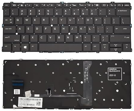 WZKOZDR Russische Laptop-Tastatur für HP EliteBook x360 1030 G2 G3 G4 HSN-104C -Q10C -Q20 918018 904507-001 mit Hintergrundbeleuchtung(RU Original Backlit)
