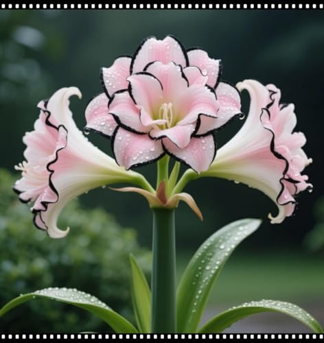 Seltene Amaryllis Schnelles Wachstum Winterharte mehrjährige Einfach zu Pflegen -1zwiebeln-b