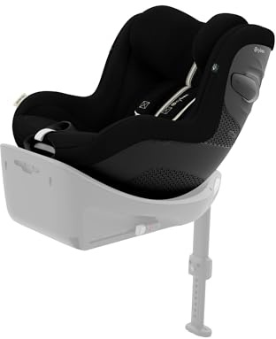 CYBEX Gold Kinder-Autositz Sirona G3 Plus, Ohne Base, Moon Black | Ohne Base, ab ca. 3 Monaten bis 4 Jahre, max. 19 kg, 61 - 105 cm, 360-Grad-Drehmechanismus, integrierter Seitenaufprallschutz