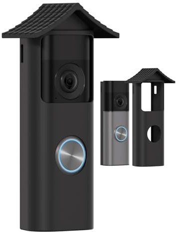 Silicone Skin Case Cover Compatible with Ring Battery Video Doorbell (2nd Gen), Battery Video Doorbell Plus/Pro (2nd Gen), protective silicone case against UV radiation and rain for the Ring
