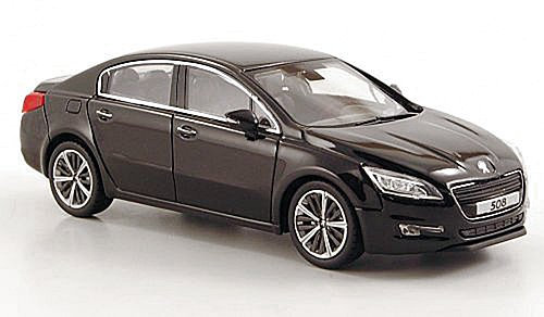 Peugeot 508, schwarz, 2010, Modellauto, Fertigmodell, Norev 1:43
