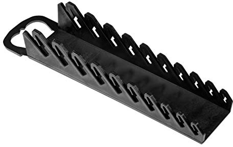 Ernst Manufacturing - 5075-Black Gripper Stubby Wrench Organizer, 10 Tool, Black