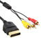 Cable audio video AV RCA pour console Microsoft Xbox 1 (première génération)