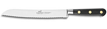 Sabatier 713380 Ideal Inox Bread Knife, 20 cm, Black
