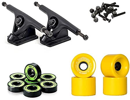 Longboard Zubehör Pack (Achsen, Rollen, Kugellager)