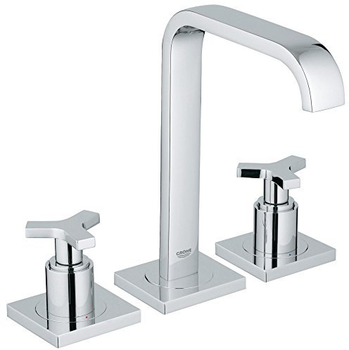 Allure Badezimmer-Wasserhahn mit Kreuzgriffen, 20,3 cm breit, Starlight Chrom, 1.2 GPM