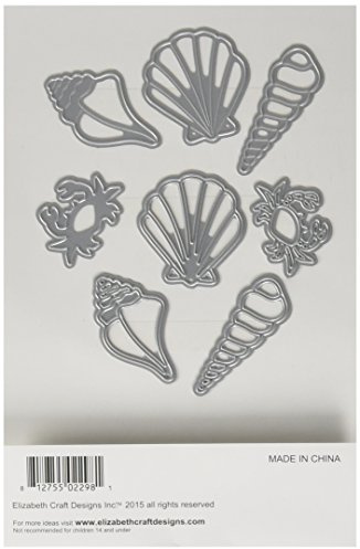 Elizabeth Craft Designs Metal Die Large Shells, 1.2-inch x 1.5-inch , ECD1146