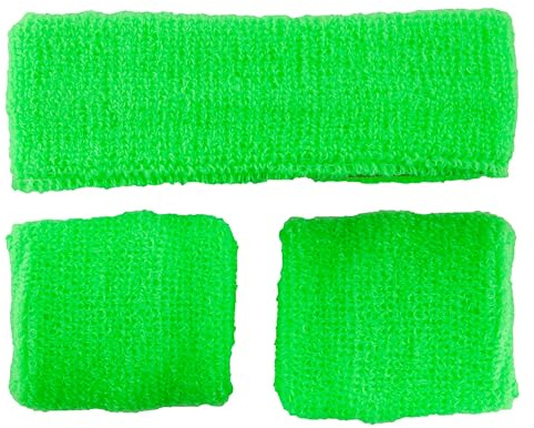 Wicked Costumes Adult Unisex 80's Neon Sweatband & Wristbands