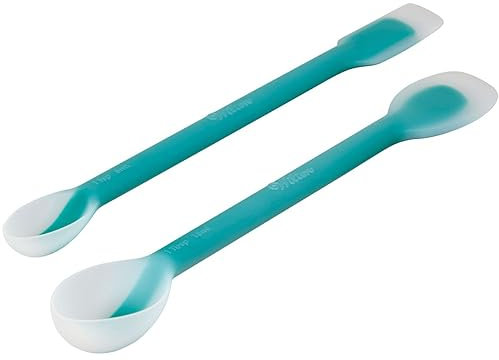 Wilton 02-0-0009 Versa-Tools Measure and Scrape Spatula Set, Silicone, Blue