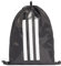 adidas Erwachsene 3S Gymsack Schwarz/Weiss Rucksackbeutel, NS