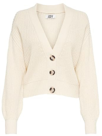 JDY Damen Strickjacke JDYJusty gestrickte Damenjacke Cardigan mit Knopfleiste