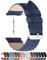 Fullmosa 14mm,16mm,18mm,20mm,22mm,24mm Bracelet de Montre en Cuir véritable,Cross Montre Bracelet Homme Femme à Dégagement Rapide,20mm Bleu Foncé+Boucle Argent