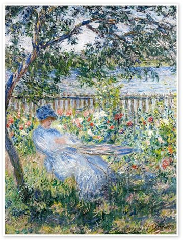 La Terrasse Poster von Claude Monet 50 x 70 cm Wandbilder Wanddeko