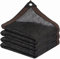 Tissu d'ombrage – Filet d'ombrage de Jardin avec œillets Couverture d'ombrage extérieure pour pergola, terrasse, Plantes, Serre, poulailler, Noir, taux d'ombrage de 90%(2x6m)