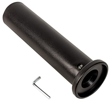 Serious Steel Fitness Nylon Olympic Adapter Sleeve 8 - Convert 1 bars or posts to 2 Olympic bars or posts. Includes removeable end cap for longer posts. (Wide Base (Flange - Single))