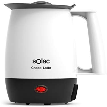 Solac - Calentador de leche | 250W | Calienta chocolate, agua, sopa | Capacidad 1L | Hervidor electrico portatil | Filtro anti-nata | Recubrimiento anti adherente | Fácil limpieza | Milk kettle