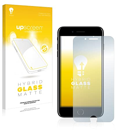 upscreen Matte Screen Protector Glass Film compatible with Apple iPhone 7 Plus / 8 Plus - Anti-Glare, Anti-Fingerprint, 9H Glass Protection
