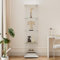 Beauty4U 4-Shelf Glass Display Cabinet, 64 Single Door Showcase Cabinet for Storage Collectables, Simple Quick Installation, White