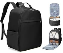 SZLX Zaino Ryanair Bagaglio a Mano Donna Borse da Cabina per Easyjet 45x36x20 Zaino da Viaggio Uomo Borsa da Viaggio Cabina Aereo Laptop 15,6 Pollici Impermeabile Travel Backpack Nero
