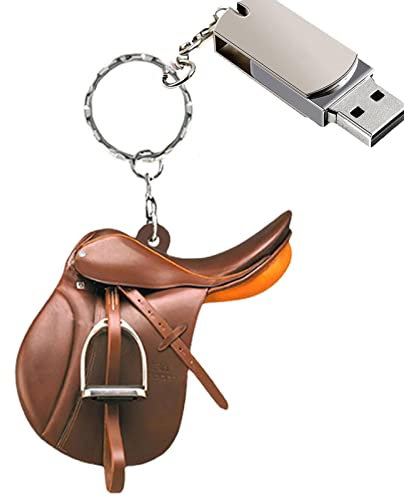 Pferdesattel Ornament - Pferdesattel-Auto-Verzierung - Flacher Sattel-Anhänger für Pferdeliebhaber Western Cowboy für Auto-Rückspiegel-Dekoration