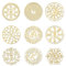 OLYCRAFT 9 Stück 4x4cm Buddhistische Kultur Aufkleber Mantra Rad Selbstklebende Goldene Aufkleber Tai Chi Array Metall Gold Aufkleber Für Sammelalben DIY Basteln Telefon Wasserflasche Dekor