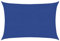 vidaXL Toldo de Vela Parasol Lona Protector Solar Sombra Patio Jardín Terraza Balcón Parque Infantil Exterior Azul HDPE 160 g/m² 2x2,5 m