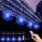 Micacorn Feuerwerk Lichterkette, 4Pack Hängende USB Feuerwerk Lichter 480 LEDs 8 Modes Starburst Wasserdichte Kupferdraht Lichter Feen Lichter mit Fernbedienung für Home Xmas Party Dekorationen