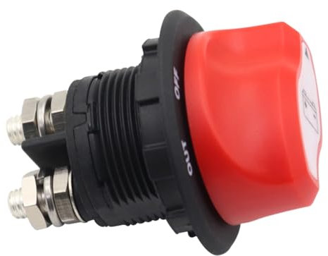 YARNOW Batterieschalter Batterie-ausschalter Autobatterie-isolator Auto Batterie Trennschalter Schiffsbatterie Autobatterie Trennschalter Bootszubehör Automobil Wasserdicht 150a Wohnmobil